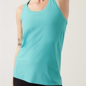 Athleta NWT Ultimate scoop neck  Turquoise Tank Top XL